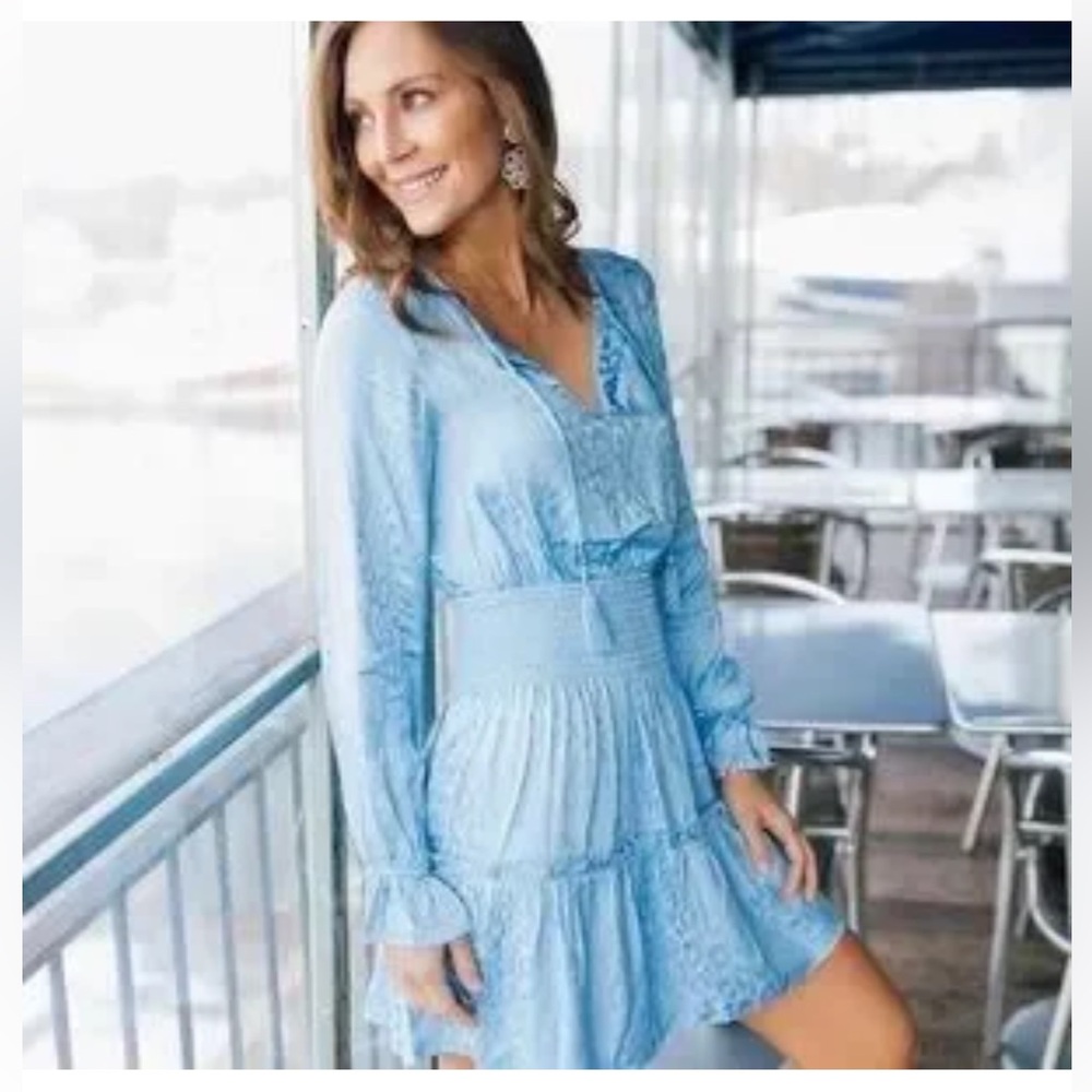 Sail to Sable Blue Long Sleeve Dress. NEW with tags.  Size XL
